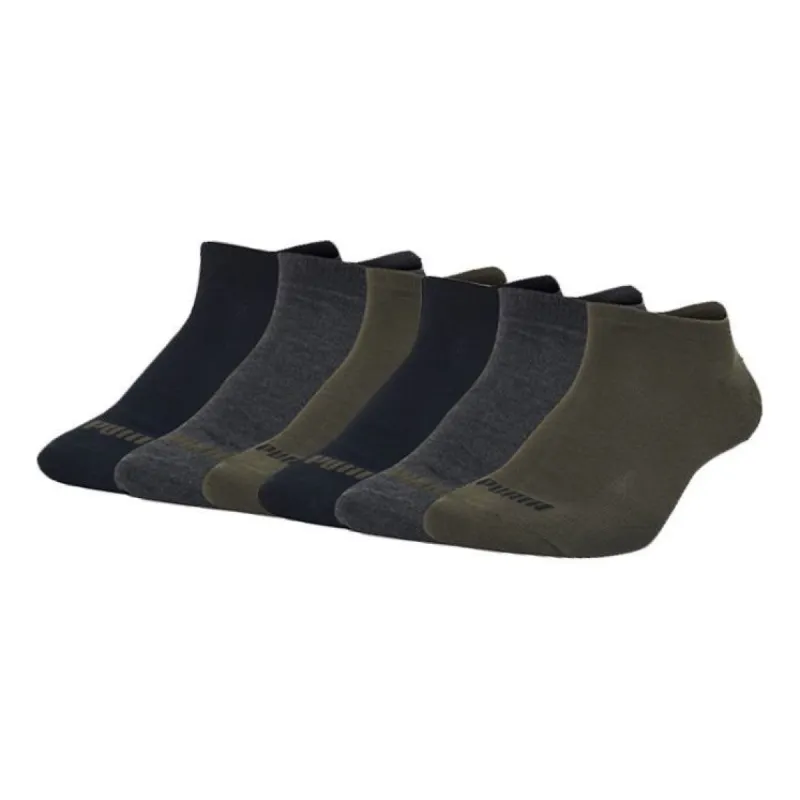 PUMA Logo Lingerie Socks 'Black Grey Olive Green' 907131-18 sold by KicksCrew