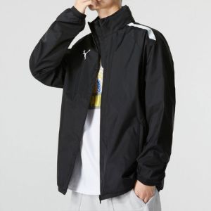 Puma Team Liga All Weather Jacket Logo 'Black' 657245-03 sold by KicksCrew