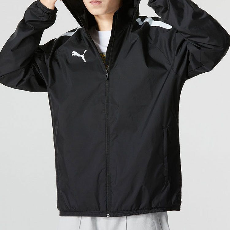 Puma Team Liga All Weather Jacket Logo 'Black' 657245-03 sold by KicksCrew product image thumbnail 3
