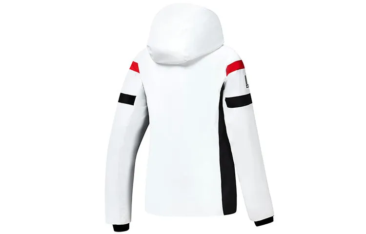 (WMNS) FILA Athletics Logo Jacket 'White Black' A11W246903F-WT sold by KicksCrew product image thumbnail 2