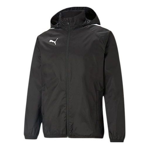 Puma Team Liga All Weather Jacket Logo 'Black' 657245-03 sold by KicksCrew