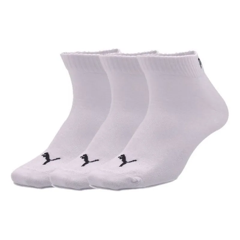 PUMA Quarter Sock 3 Pairs 'White Black' 906915-03 sold by KicksCrew