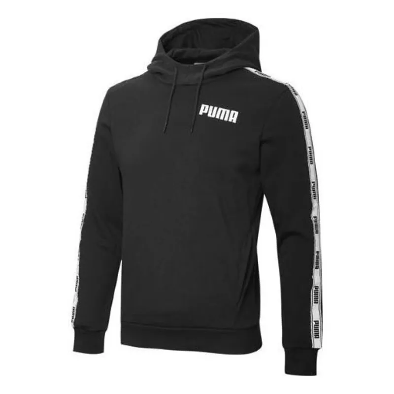 PUMA Tape Hoodie 'Black White' 845640-01 sold by KicksCrew