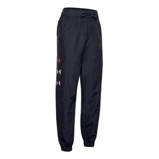 (WMNS) Under Armour Woven Sport Pants 'Black' 1351772-001 sold by KicksCrew