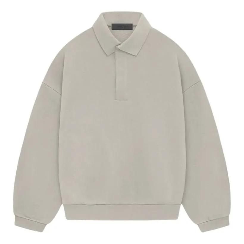 Fear of God Essentials Long-Sleeve Polo Shirt 'Seal' 192SP244395F sold by KicksCrew