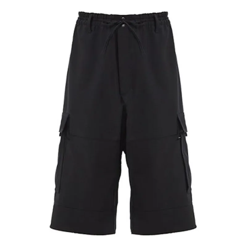 adidas Y-3 Classic Refined Wool Stretch Cargo Shorts 'Black' FN3401 sold by KicksCrew