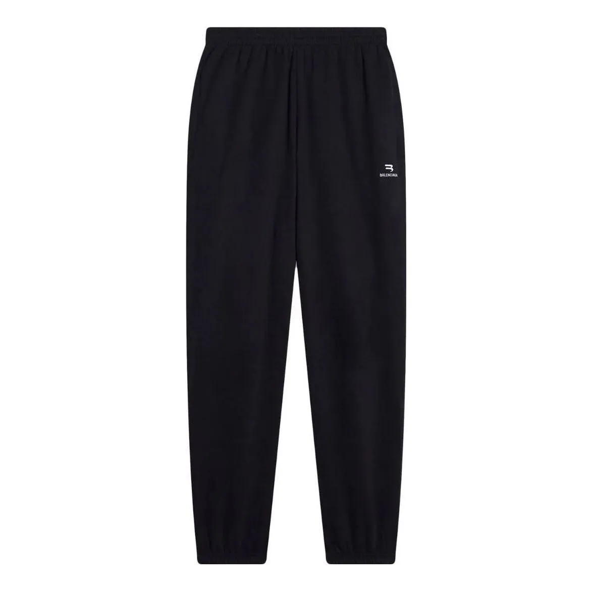 Balenciaga Sporty B Stretch Knee Sweatpants 'Black White' 675244TLVA11070 sold by KicksCrew