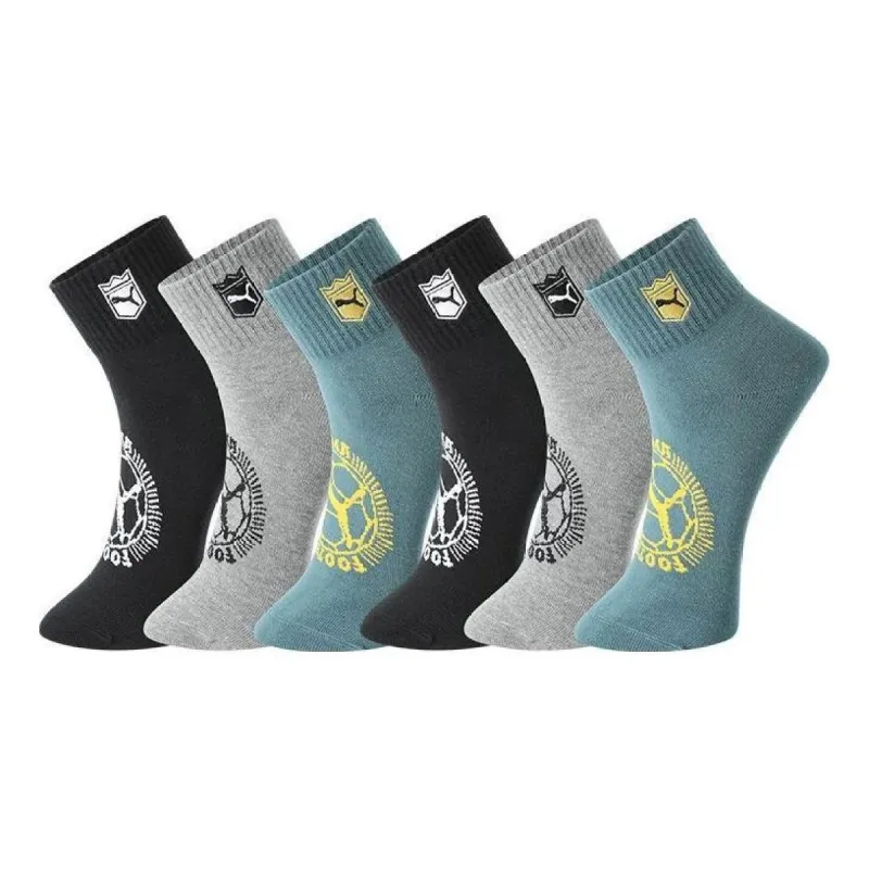 PUMA Casual Socks 3 Pack 'Black Grey Teal' 701223999-001 sold by KicksCrew
