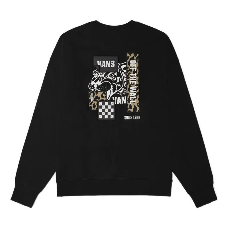 Vans Graphic Logo Sweatshirt 'Black' VN0A7TRNBLK sold by KicksCrew