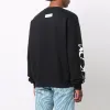 HERON PRESTON HP Brush Crewneck Sweatshirt 'Black White' HMBA016F21JER0051001 sold by KicksCrew