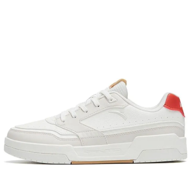 (WMNS) ANTA Skateboarding Series Sneakers 'White Red Brown' 922318062-3 sold by KicksCrew