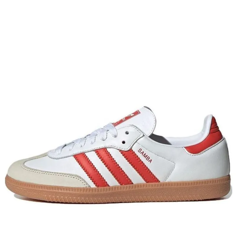 (WMNS) adidas Samba OG 'White Solar Red Gum' IF6513 sold by KicksCrew