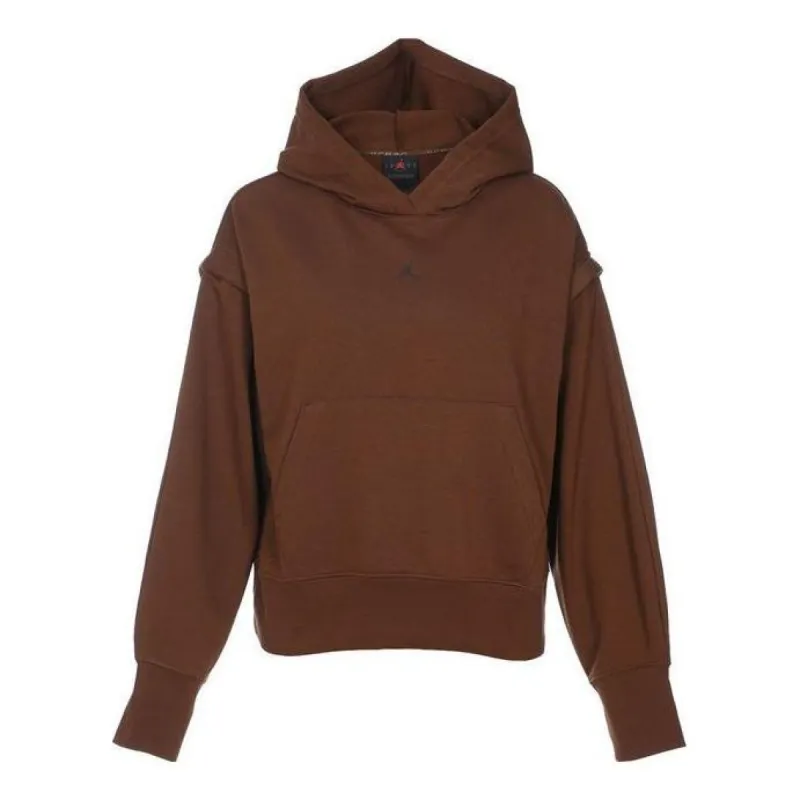 (WMNS) Air Jordan Sport Fleece Hooded Top 'Baroque Brown' FB4610-259 sold by KicksCrew