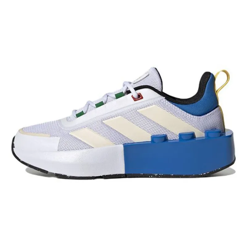 (GS) adidas Tech Runner x LEGO 'White Shock Blue' HP5883 sold by KicksCrew