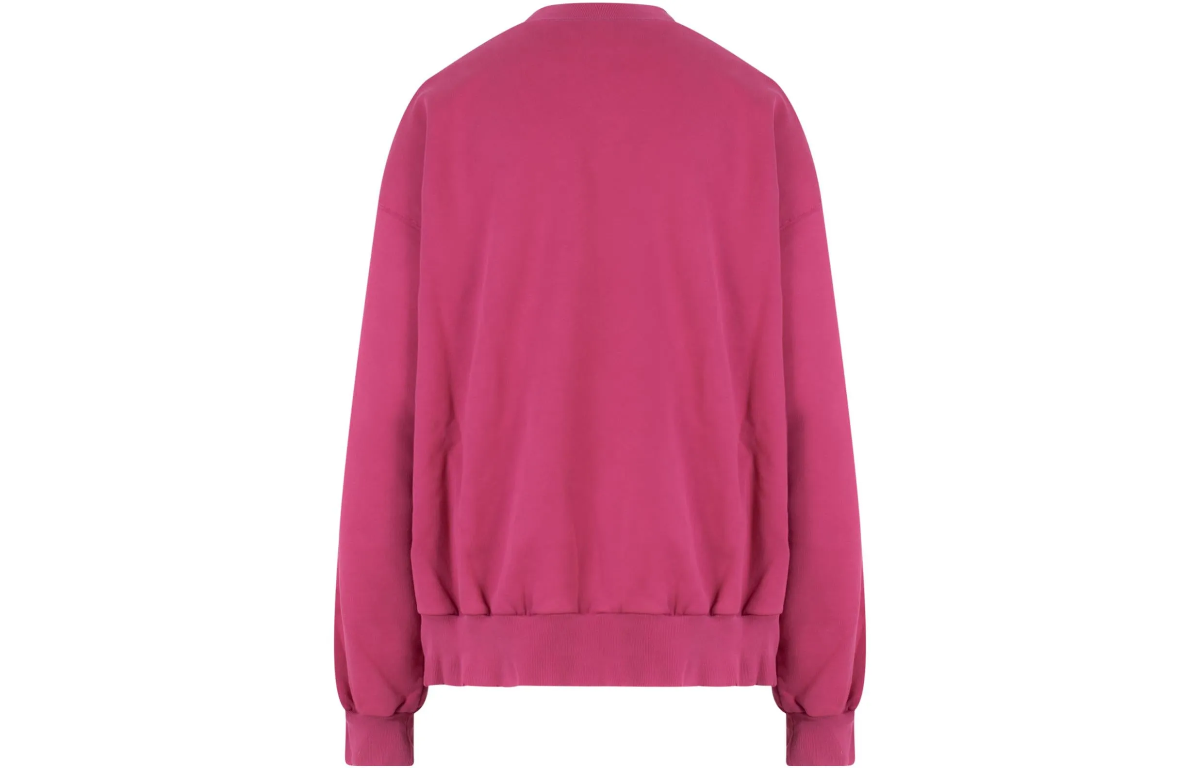 (WMNS) Balenciaga Script Logo Crewneck Sweatshirt 'Dark Fuchsia' 697869TMVB50507 sold by KicksCrew product image thumbnail 2