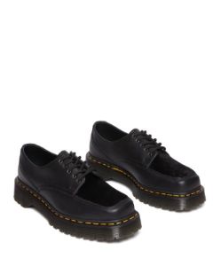 Dr. Martens 5-Eye Bex Square Toe Hair-On & Leather Shoes 'Black' 31171001 sold by KicksCrew