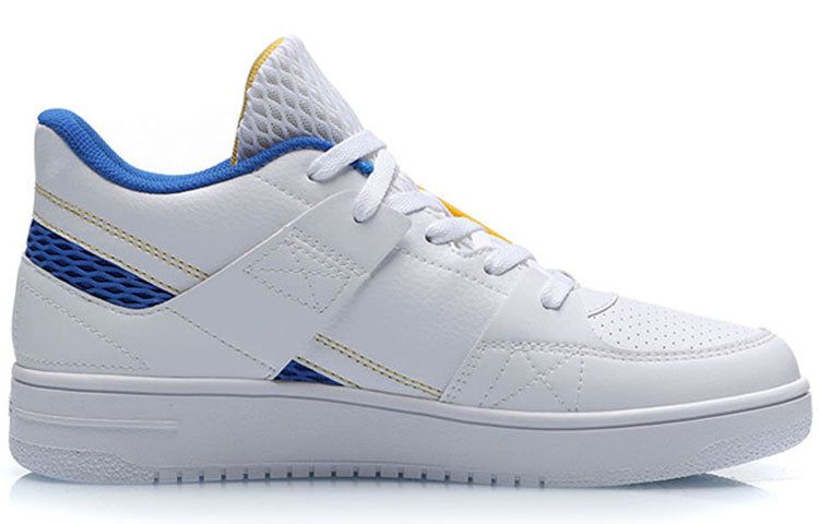 Li-Ning Classic Skateboarding Low 'White Blue Yellow' AGBP061-2 sold by KicksCrew product image thumbnail 3