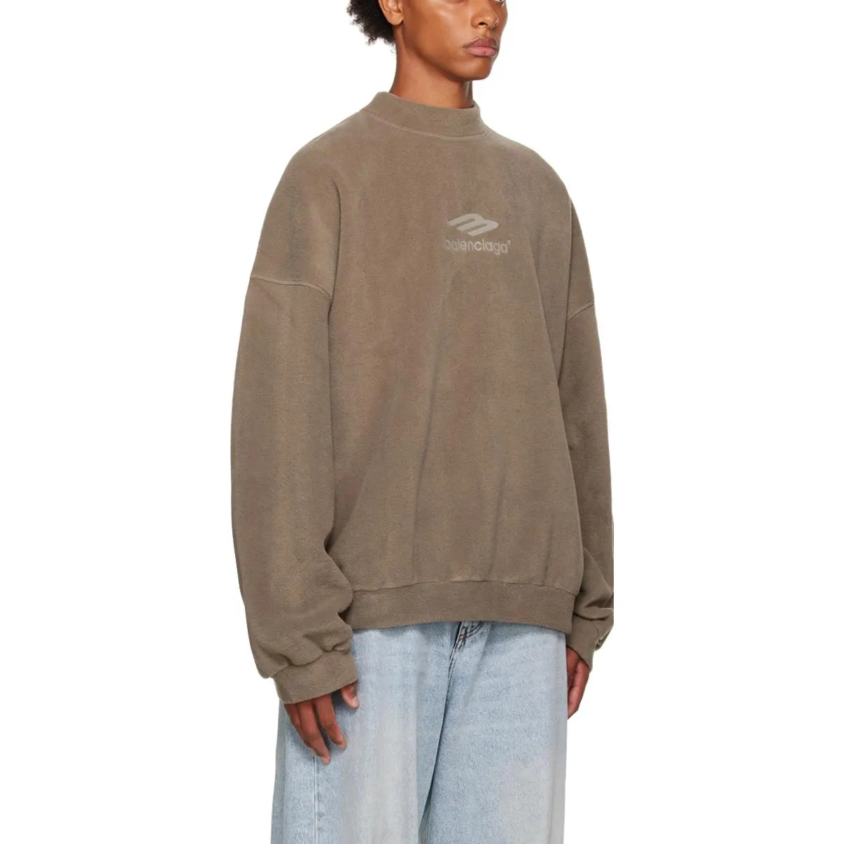 Balenciaga 3B Sports Icon Sweatshirt 'Khaki' 697975TMVA77183 sold by KicksCrew product image thumbnail 5