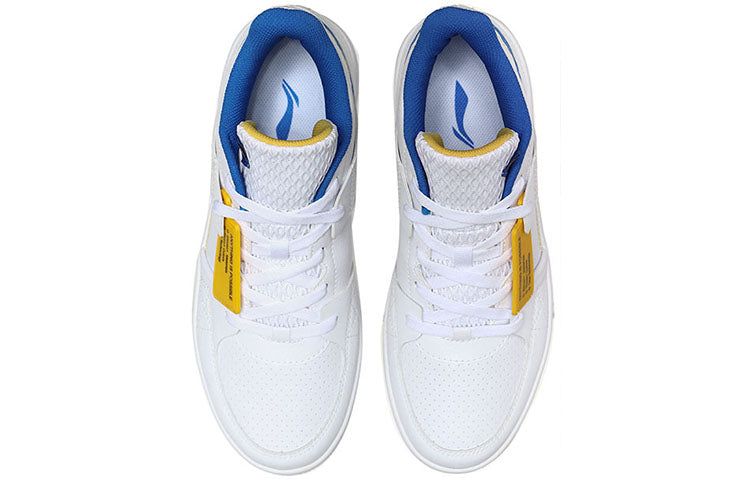 Li-Ning Classic Skateboarding Low 'White Blue Yellow' AGBP061-2 sold by KicksCrew product image thumbnail 5