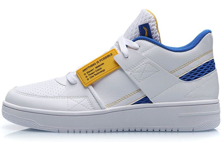 Li-Ning Classic Skateboarding Low 'White Blue Yellow' AGBP061-2 sold by KicksCrew product image thumbnail 2