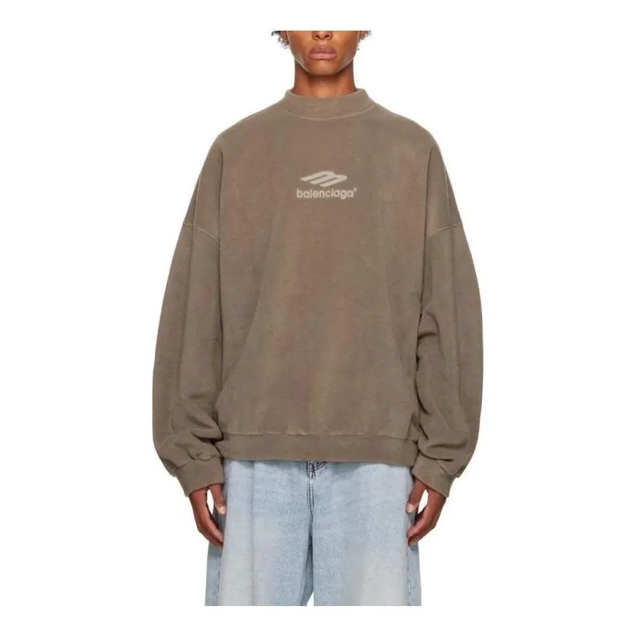 Balenciaga 3B Sports Icon Sweatshirt 'Khaki' 697975TMVA77183 sold by KicksCrew