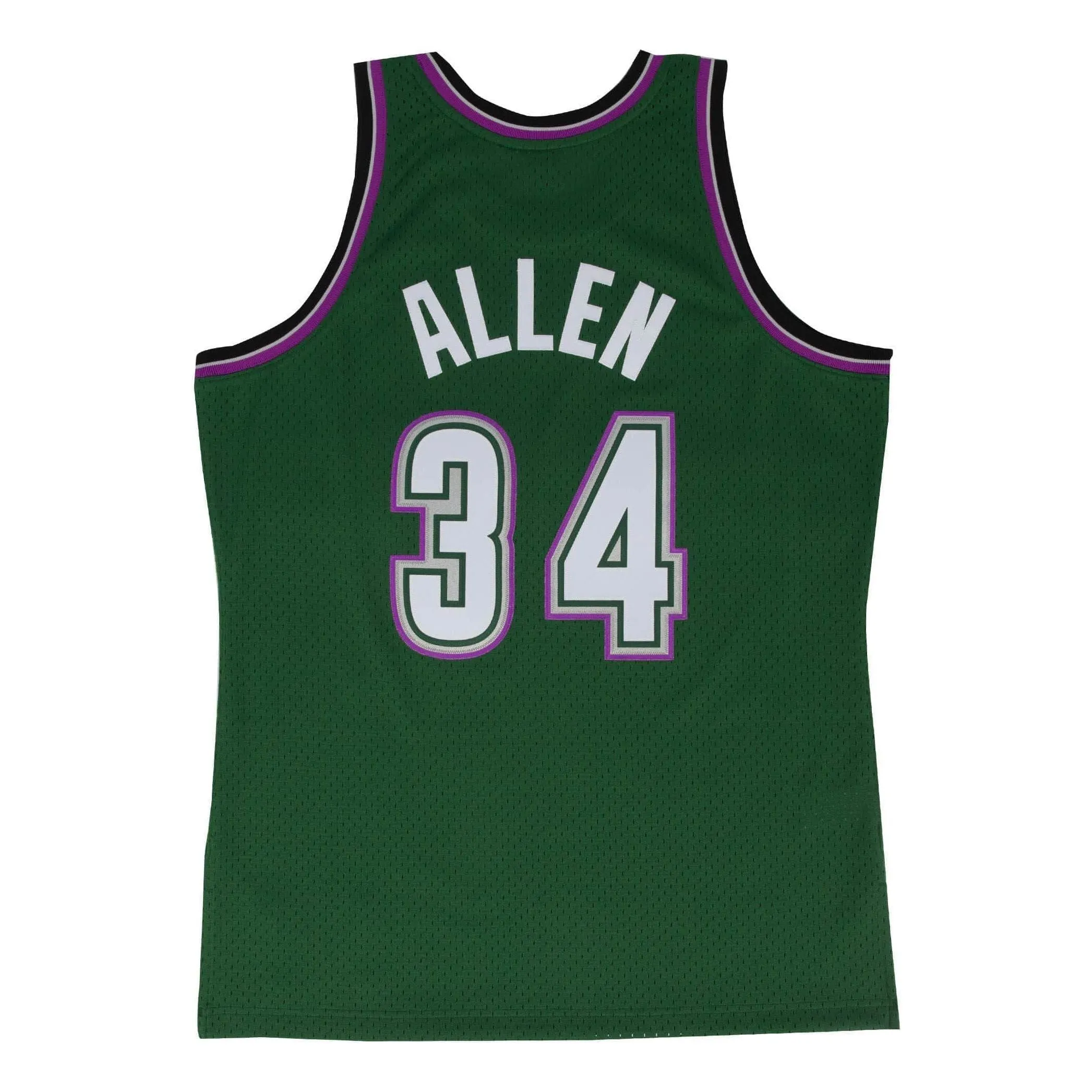 Mitchell & Ness x NBA Milwaukee Bucks 1996-97 Swingman Jersey 'Ray Allen 34' SMJYGS18181-MBUDKGNRAL96 sold by KicksCrew product image thumbnail 2