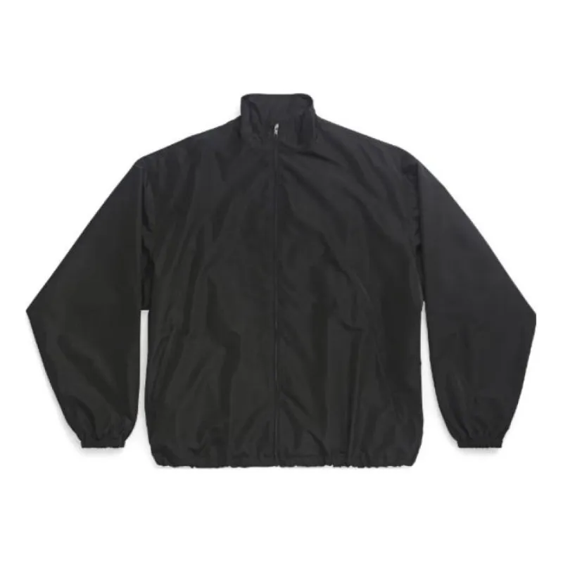 Balenciaga Minimal Tracksuit Jacket 'Black' 746484TYD361000 sold by KicksCrew
