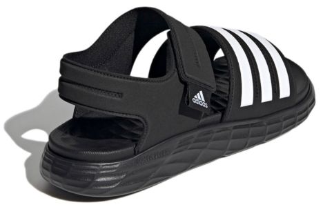 adidas Duramo Slide 'Core Black White' FY6035 sold by KicksCrew