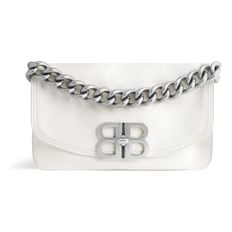 (WMNS) Balenciaga Bb Soft Small Flap Bag 'Optic White' 7485982AAIY9001 sold by KicksCrew