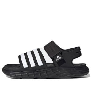 adidas Duramo Slide 'Core Black White' FY6035 sold by KicksCrew