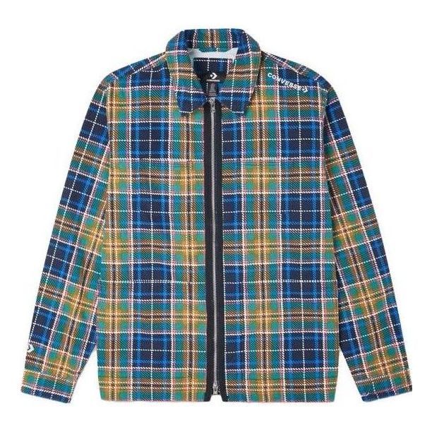 Converse All Over Print Utility Zip Front Shirt 'Blue' 10020933-A02 sold by KicksCrew