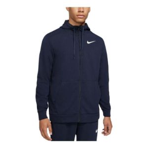 Nike Dri-FIT Full-Zip Training Hoodie 'Navy Blue' CZ6376-451 sold by KicksCrew