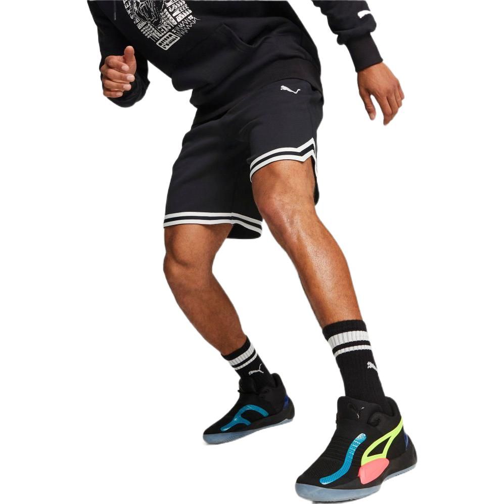 Puma Logo Automatic Basketball Shorts 'Black' 536134-01 sold by KicksCrew product image thumbnail 4