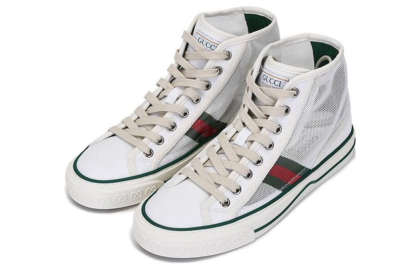 (WMNS) GUCCI Tennis 1977 High Top Sneakers 'Mesh White' 663579-2WB10-9070 sold by KicksCrew product image thumbnail 4
