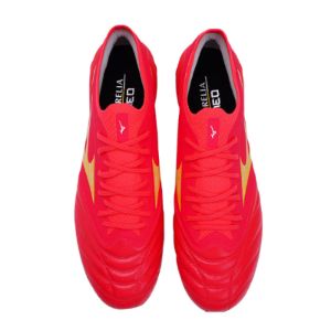 Mizuno Morelia Neo FG Football Boots 'Red Yellow' P1GA234264 sold by KicksCrew