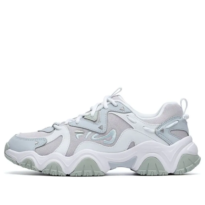 (WMNS) FILA Fluid 4 Sneakers 'White Blue Green' F12W232127FLW sold by KicksCrew