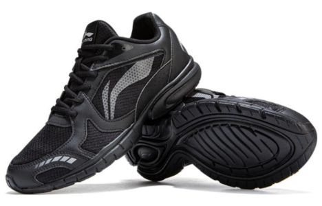 Li-Ning Lightweight Running Shoes 'Black' ARBQ043-4 sold by KicksCrew
