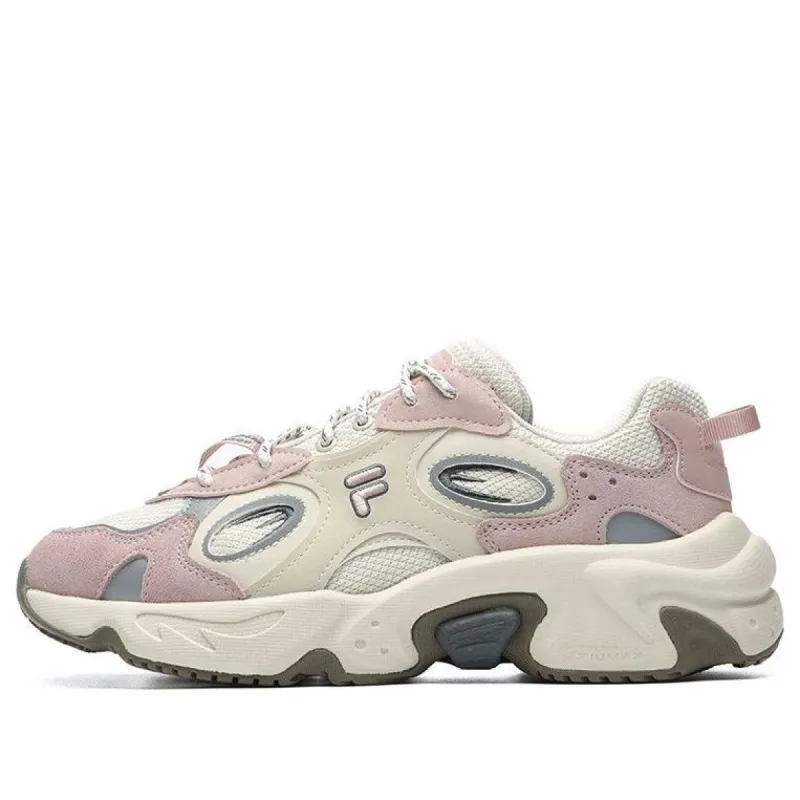 (WMNS) FILA FUSION Raccoon Sneakers 'Pink Cream White' T12W217314FAM sold by KicksCrew