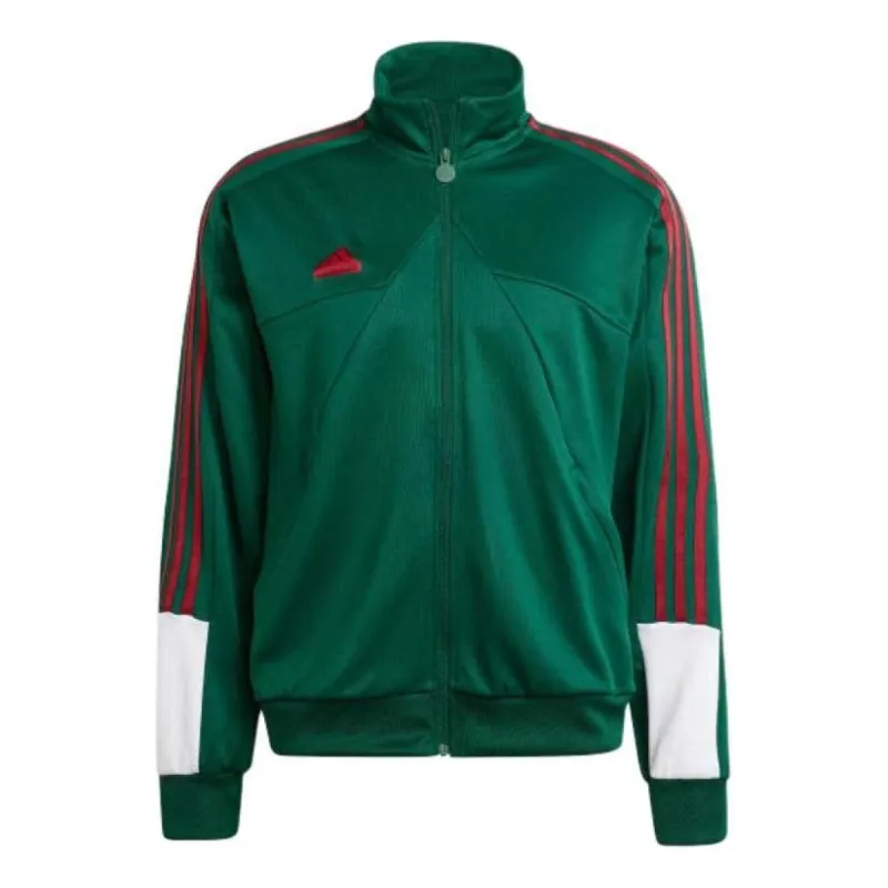 adidas House of Tiro Nations Pack Track Jacket 'Green Burgundy' IY2057 sold by KicksCrew