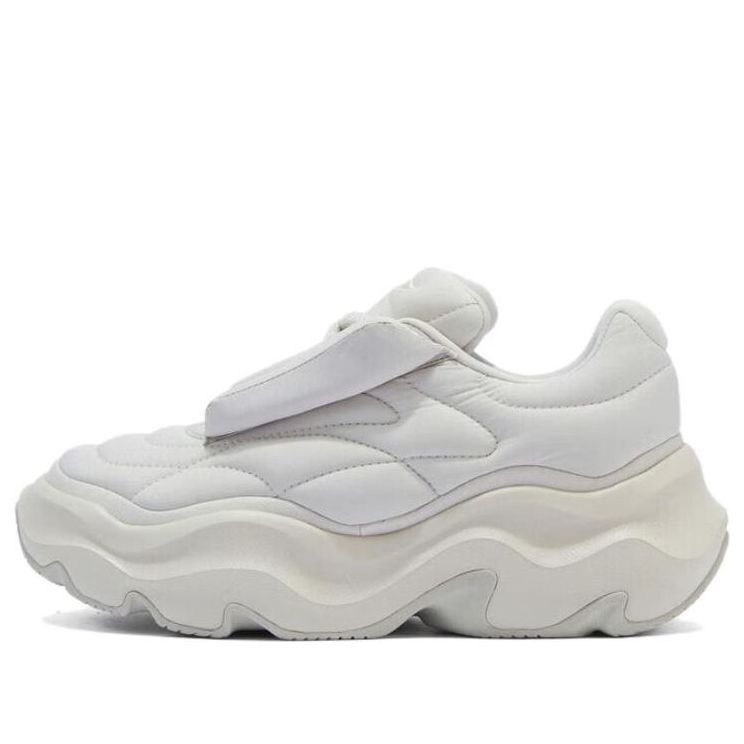 (WMNS) Li-Ning Puff Runner 'White Grey' AZGT072-2 sold by KicksCrew