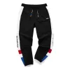FILA FUSION Colorblock Woven Pants 'Black White' T11M121809F-BK sold by KicksCrew
