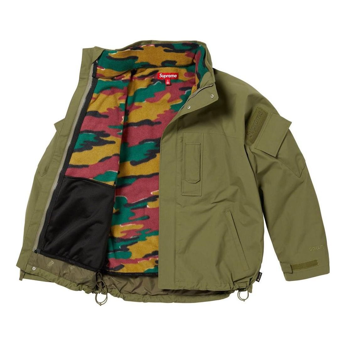 Supreme 2-In-1 GORE-TEX Polartec Liner Jacket 'Olive Green Multi-Color' SUP-FW23-014 sold by KicksCrew product image thumbnail 3