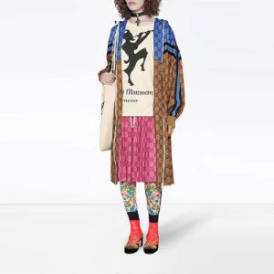 (WMNS) Gucci Technical Jersey GG Long Jacket 'Blue Camel' 550604-XJADG-2144 sold by KicksCrew