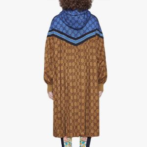 (WMNS) Gucci Technical Jersey GG Long Jacket 'Blue Camel' 550604-XJADG-2144 sold by KicksCrew