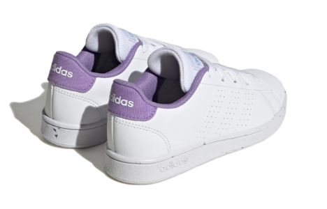(PS) Adidas Tennis Advantage Lifestyle Court 'White Violet Fusion' H06181 sold by KicksCrew