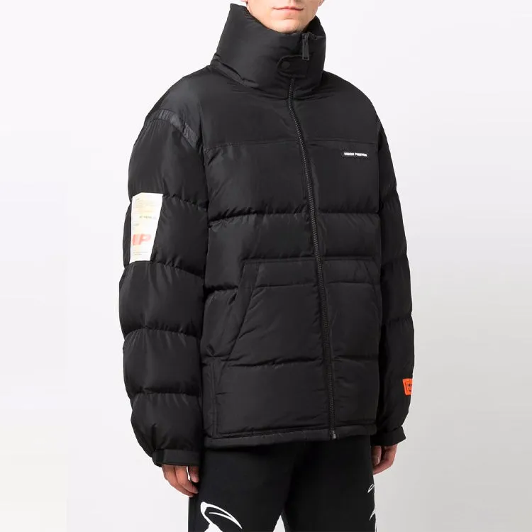 HERON PRESTON Label Nylon Puffer Jacket 'Black' HMED008F21FAB0011000 sold by KicksCrew product image thumbnail 3