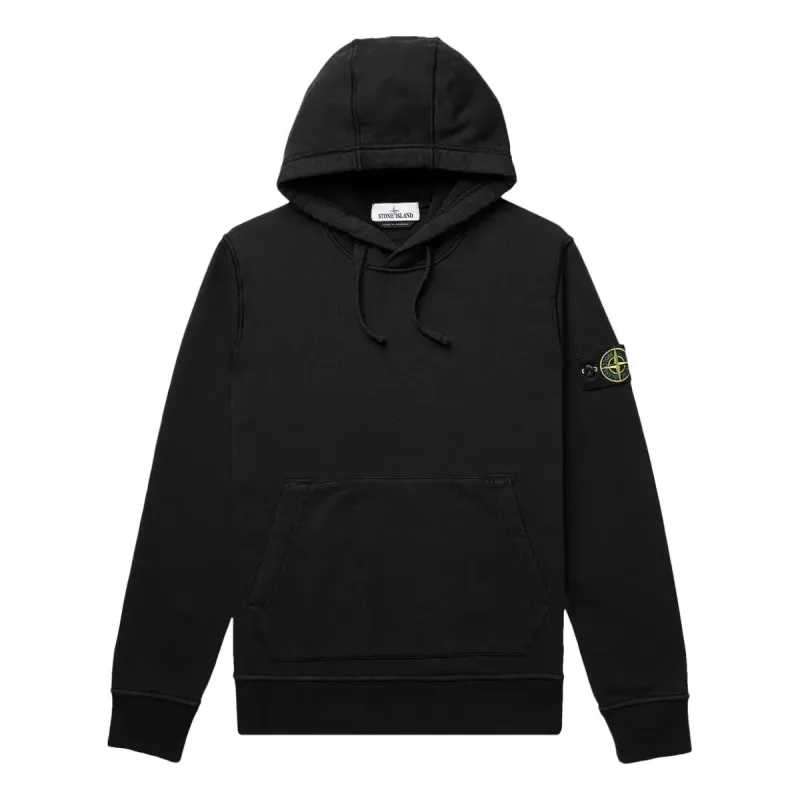 STONE ISLAND Hoodie 'Black' 761564151-V0029 sold by KicksCrew