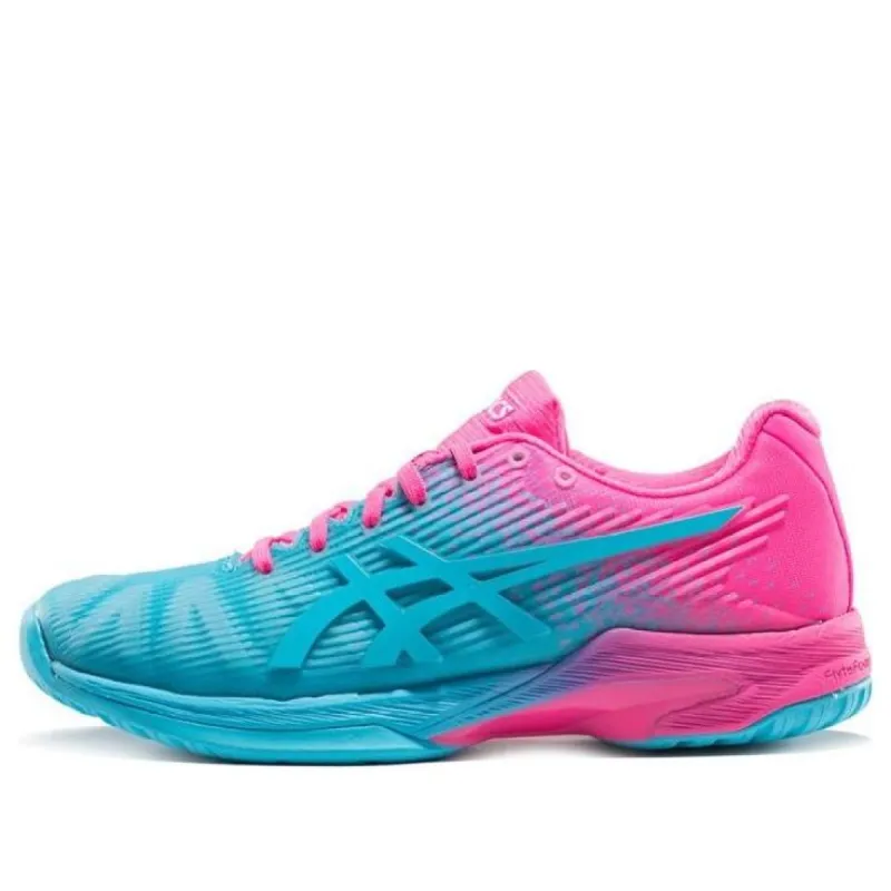 (WMNS) ASICS Gel-Solution Speed FF L.E. Running Shoes 'Blue Pink' 1042A024-400 sold by KicksCrew