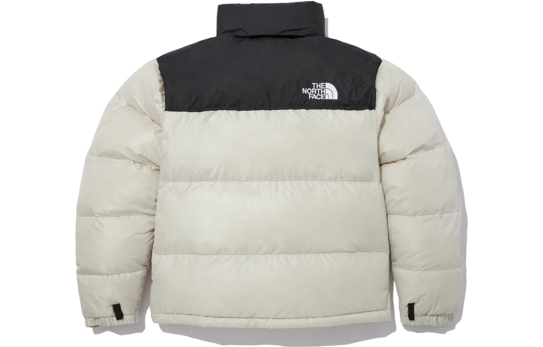 THE NORTH FACE FW22 Logo Nuptse Puffer Jacket 'Beige' NJ1DN60B sold by KicksCrew product image thumbnail 2