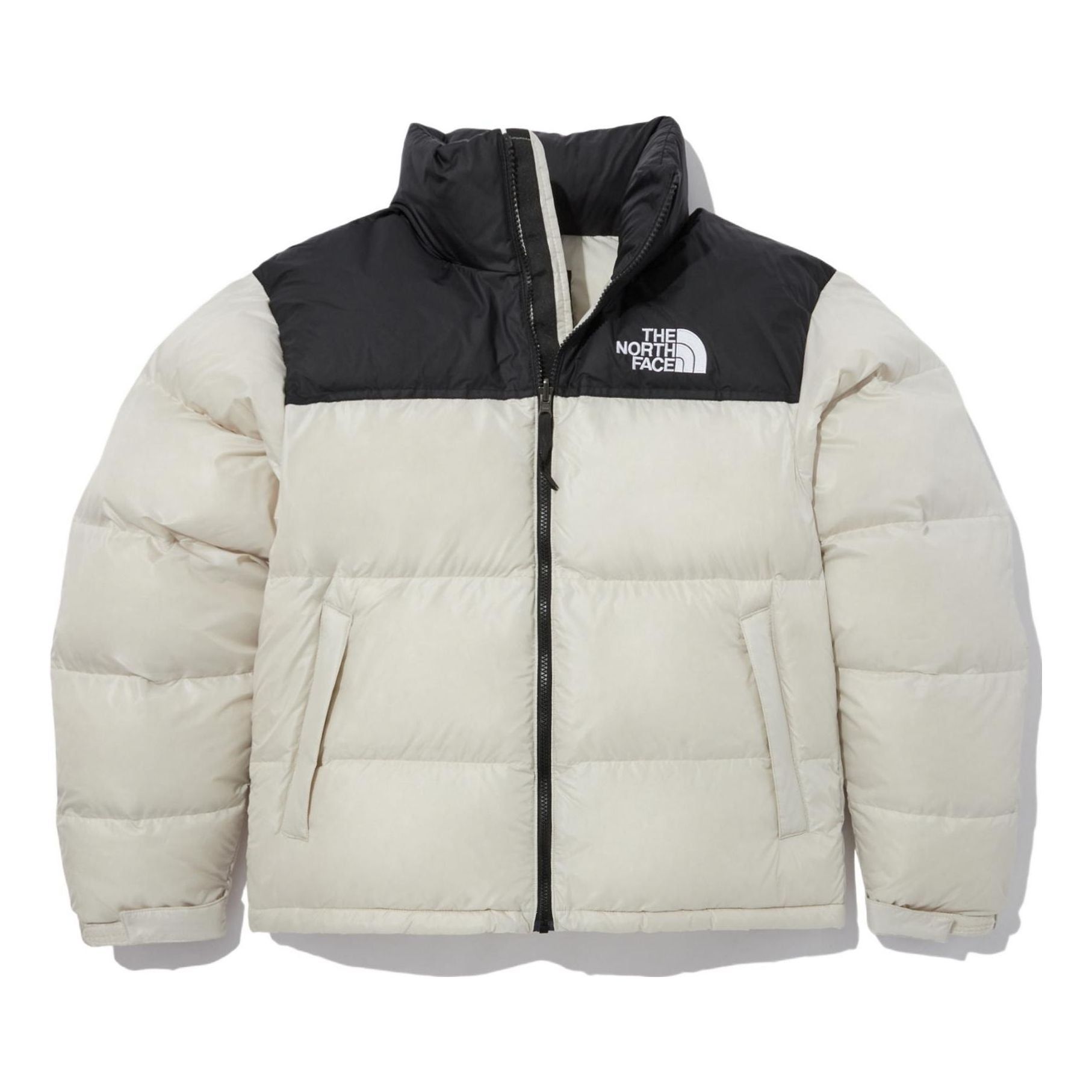 THE NORTH FACE FW22 Logo Nuptse Puffer Jacket 'Beige' NJ1DN60B sold by KicksCrew